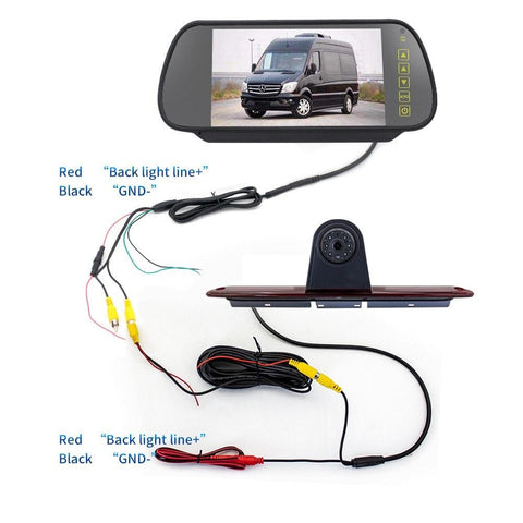 7in Brake Light Backup Camera for Mercedes-Benz Sprinter/VW Crafter Vans LED Parking