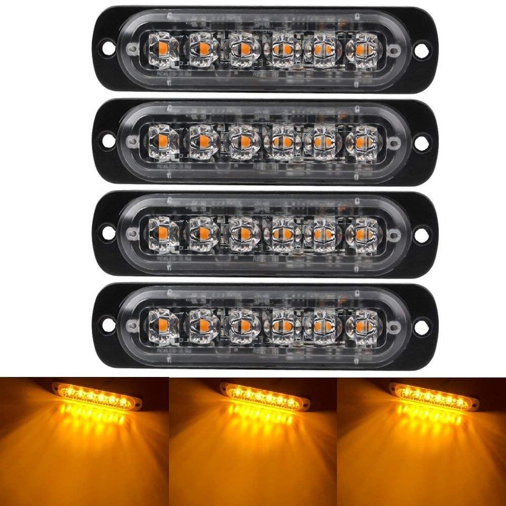 Emergency Warning Lights for Vehicles Trucks Beacon Hazard Flash Strobe Light Pack4