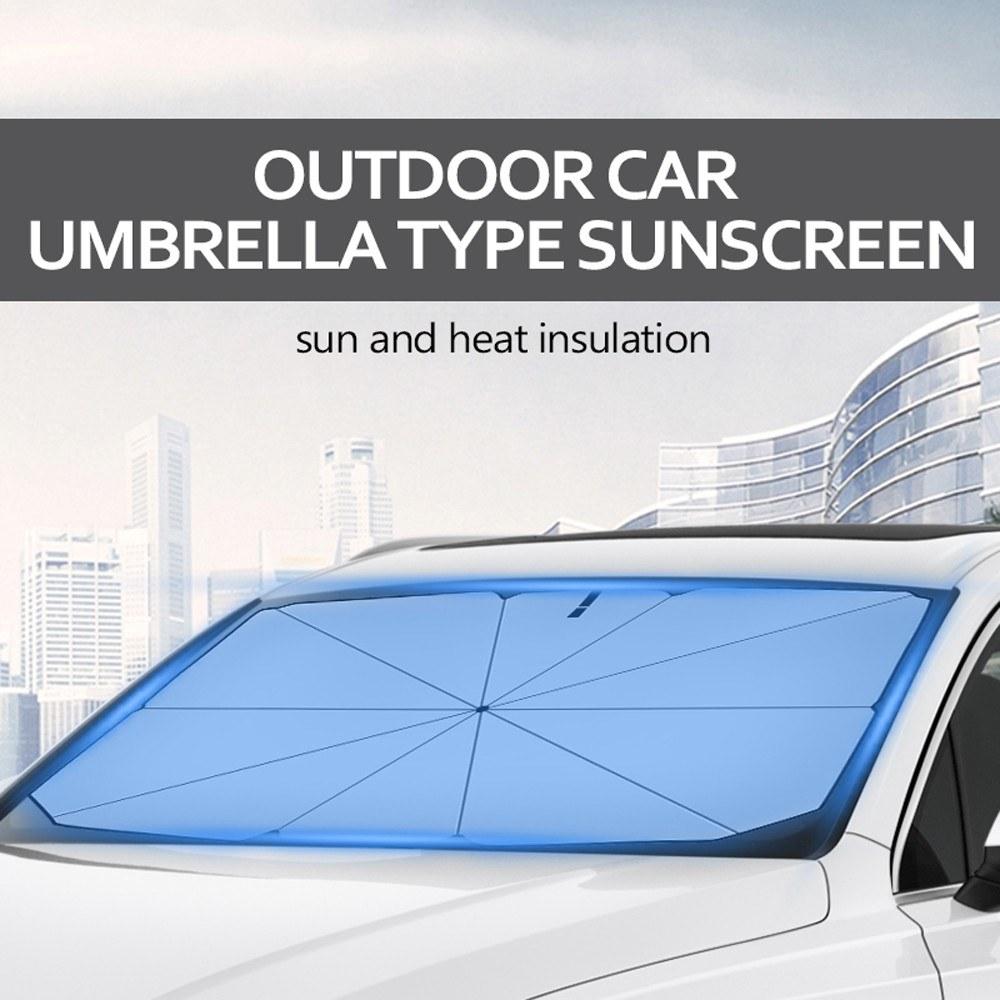 Car Vehicle Sunshade Outdoor Auto Umbrella-type Sunproof Foldable Summer Cover Accessories