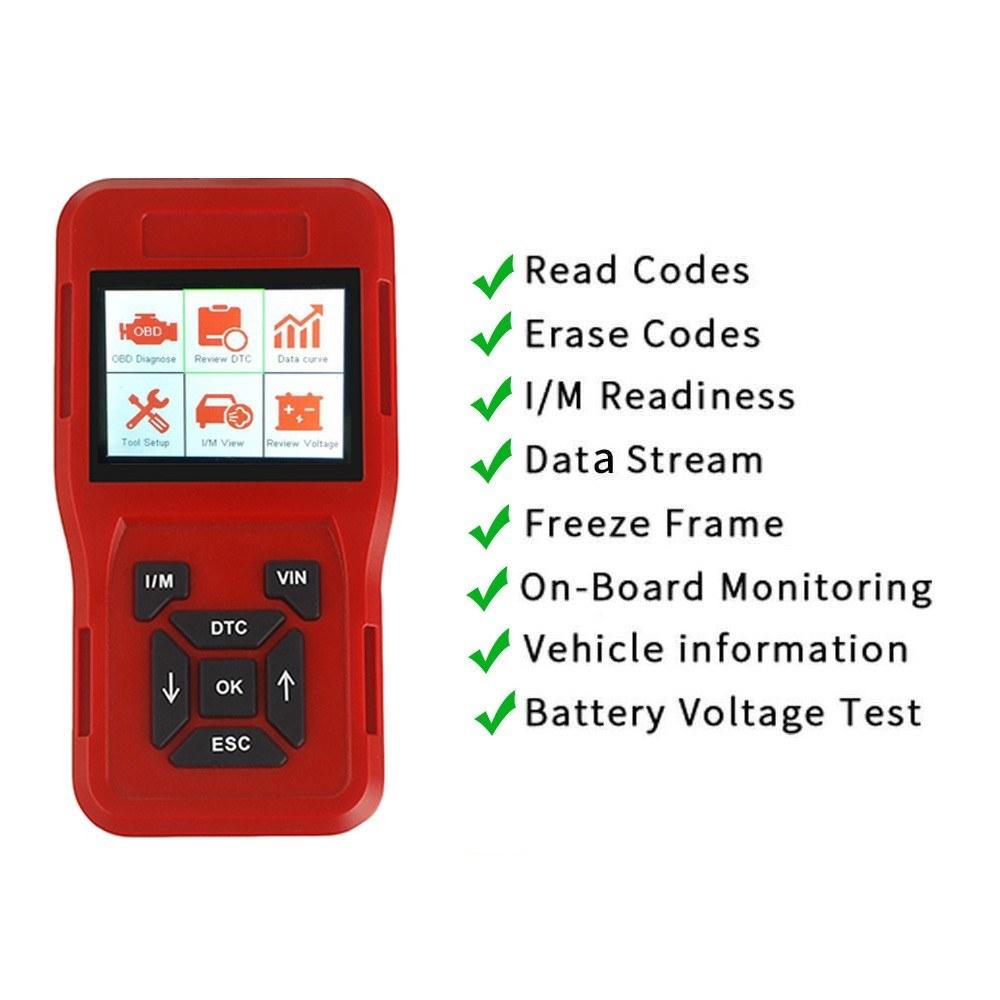 OBDII Scanner Code Reader Car Diagnostic Engine Fault Detector Auto Vehicle Scan Tool