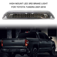 High Mount Stop Light Black Housing LED Rear 3rd Brake Cargo Lamp Replacement for Toyota Tundra 2007-2018