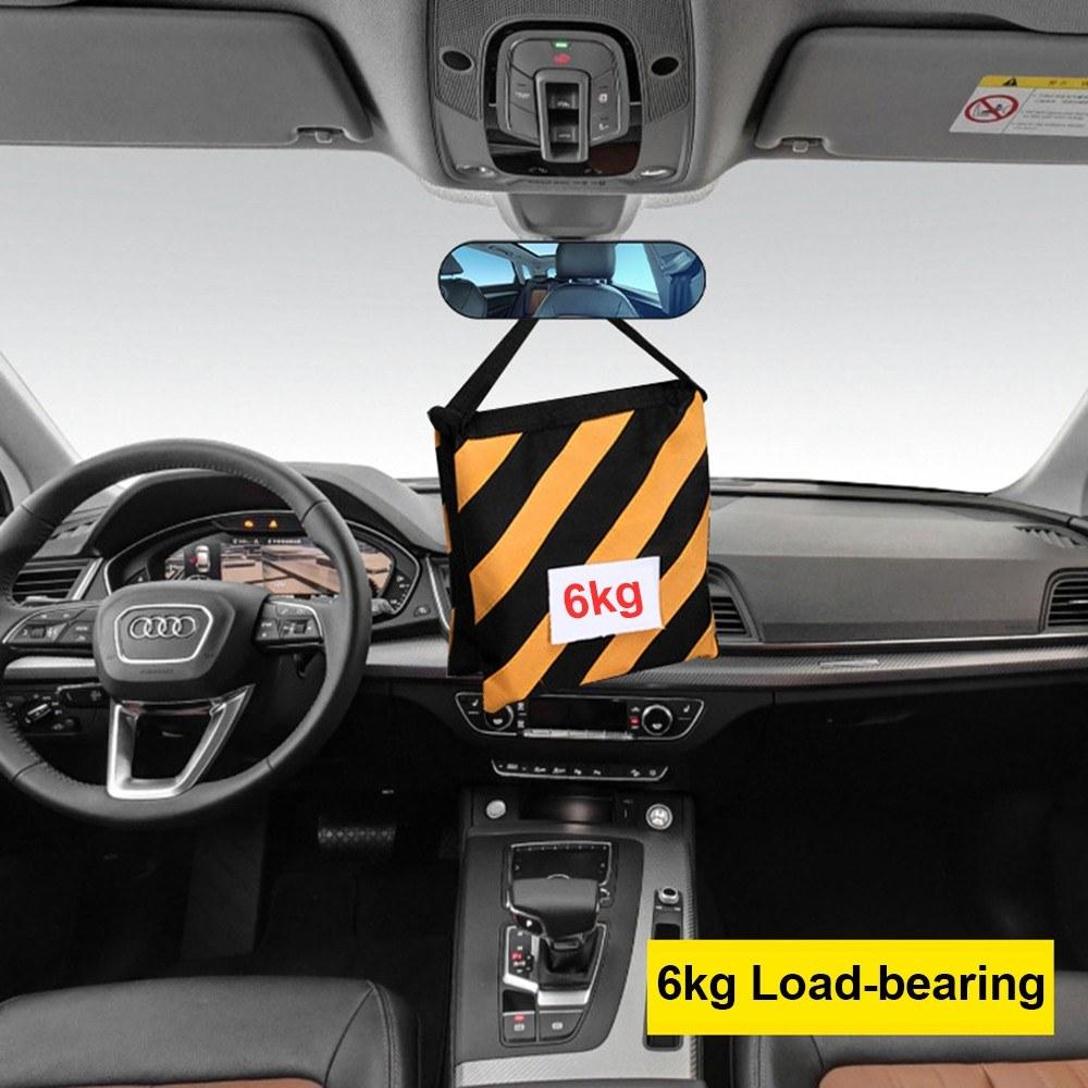 Rear View Mirror, Universal Car Truck Mirror 360°Adjustable Interior RearView with Suction Cup, 220*65mm