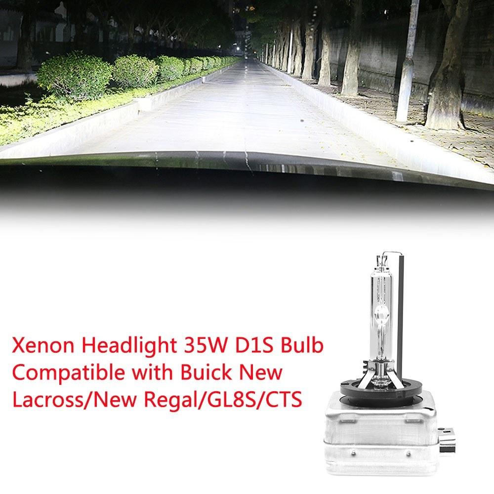35W Bulb HID Headlamp Compatible with Buick New Lacross/New Regal/GL8S/CTS, UP