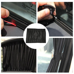 Car Windshield 50S Pure Black Shading And UV Insulation Curtain Front Rear Awning