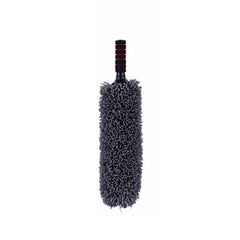 Microfibre Wheel Brush Dust-cleaning Large Grey Round Telescopic Rod 360 Degree