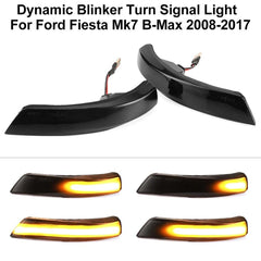 2pcs Dynamic Turn Signal Light LED Side Wing Rearview Mirror Indicator Blinker Replacement