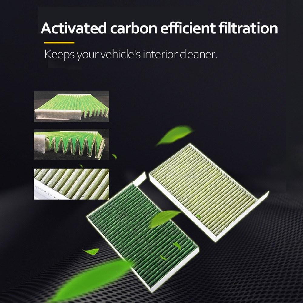 2pcs Replacement Activated Carbon Air Filter For Model 3 Conditioning Cotton Deodorant Purifier