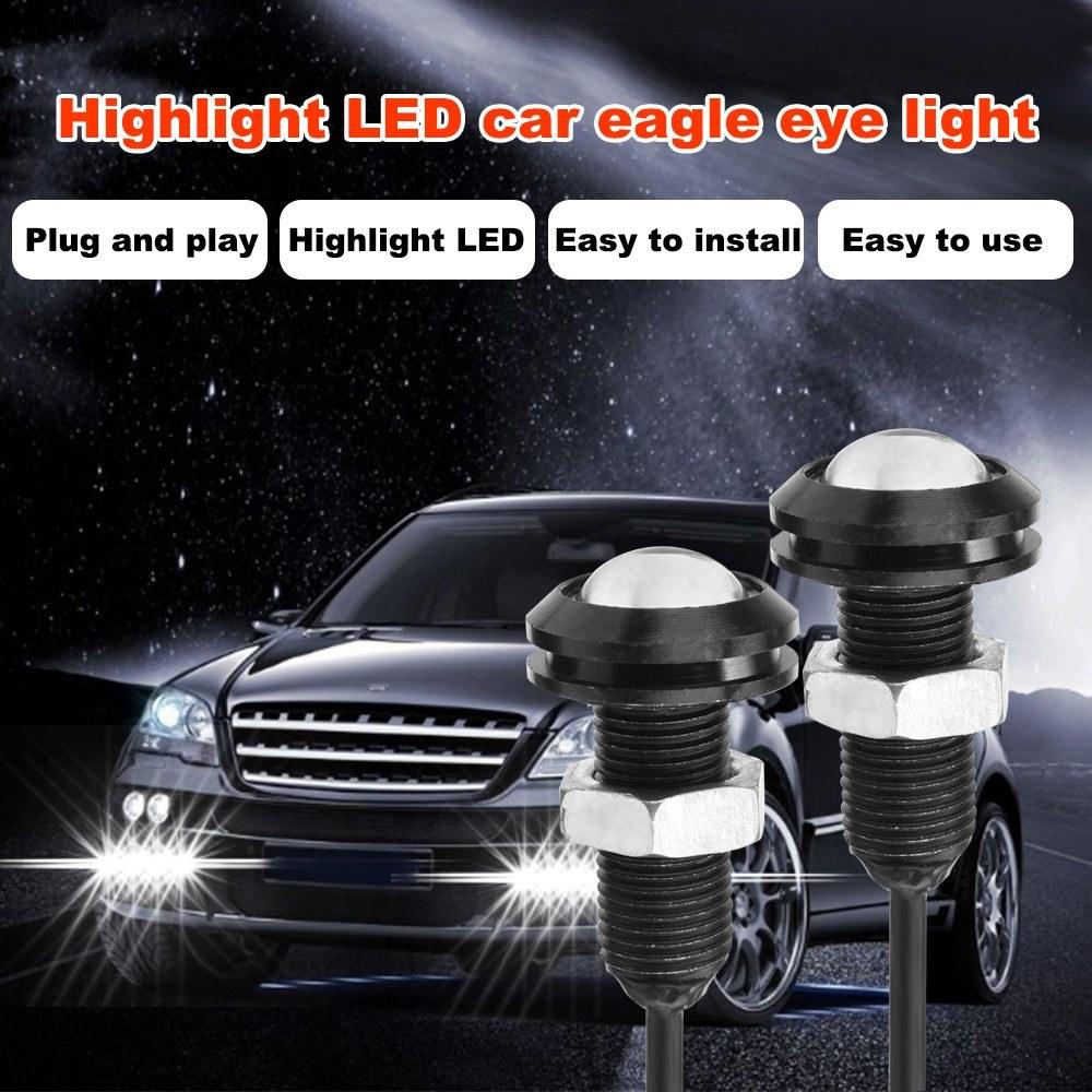 23mm Eagle Eye LED Bulb,DRL Light Ultra Thin Waterproof Turn Signal Fog Tail Pack10