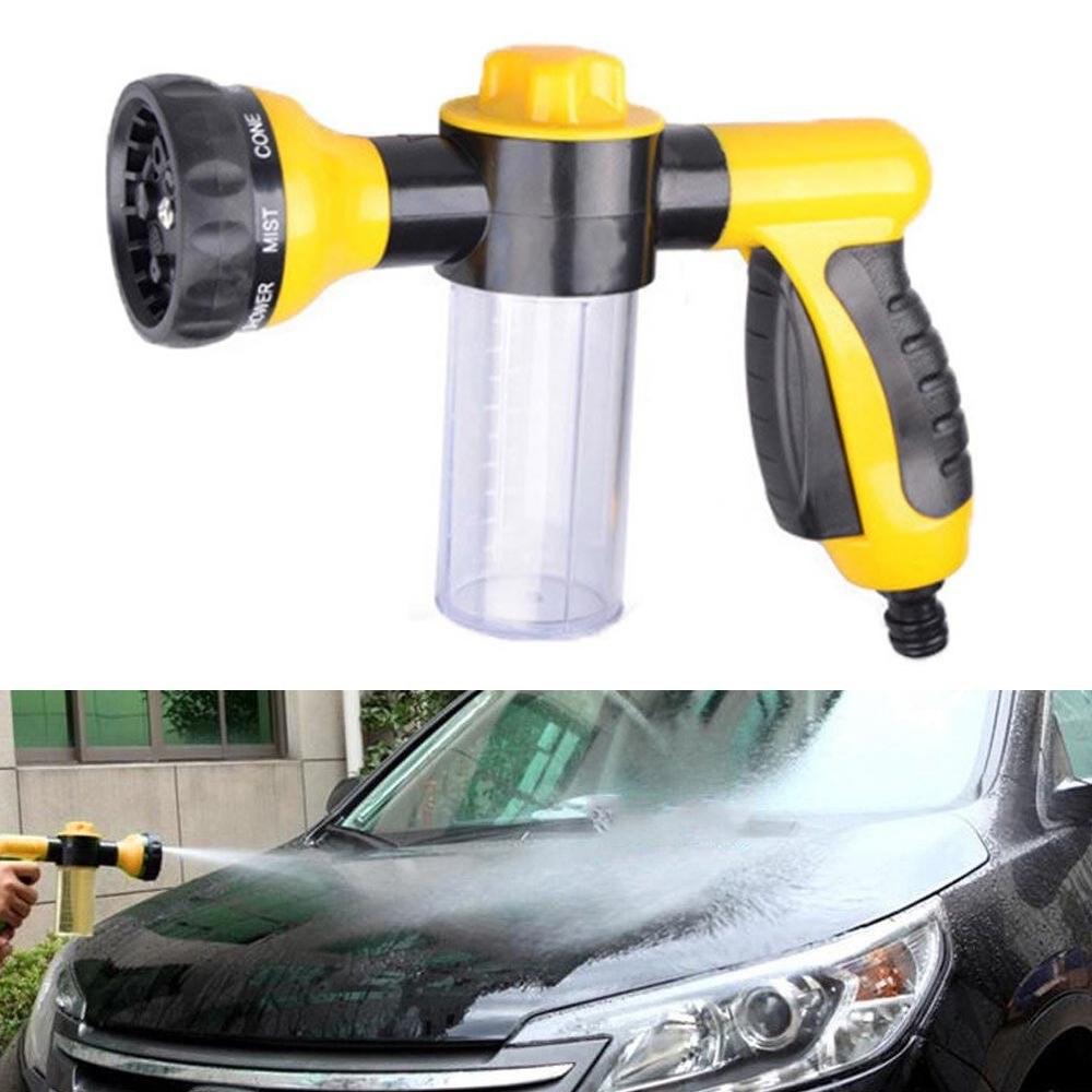 Multi-function 8 Patterns Foam Water Sprayer with 4 Pipe Joints for Car Cleaning Washing