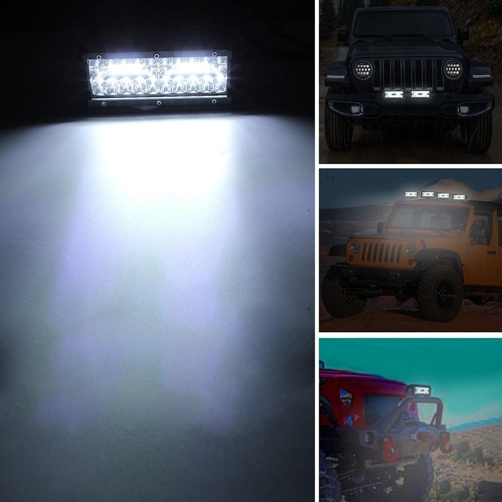 7-Inch 400-watt Driving Fog Off Road Lights Waterproof Spot Flood Combo for Pickup Truck SUV Boat 2 Pack