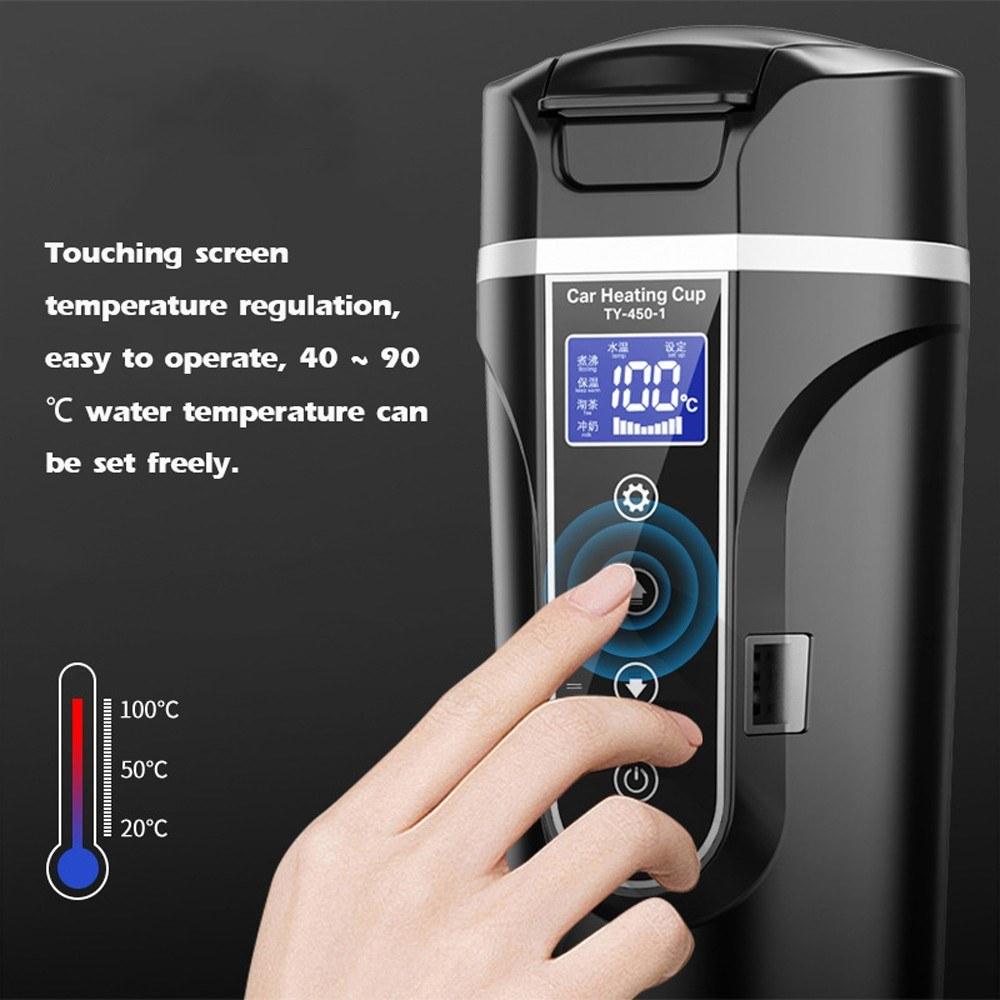 Vehicle Heated Water Cup Electric Kettle Heat Preservation 12.0V Car 24V Truck Household Heaters