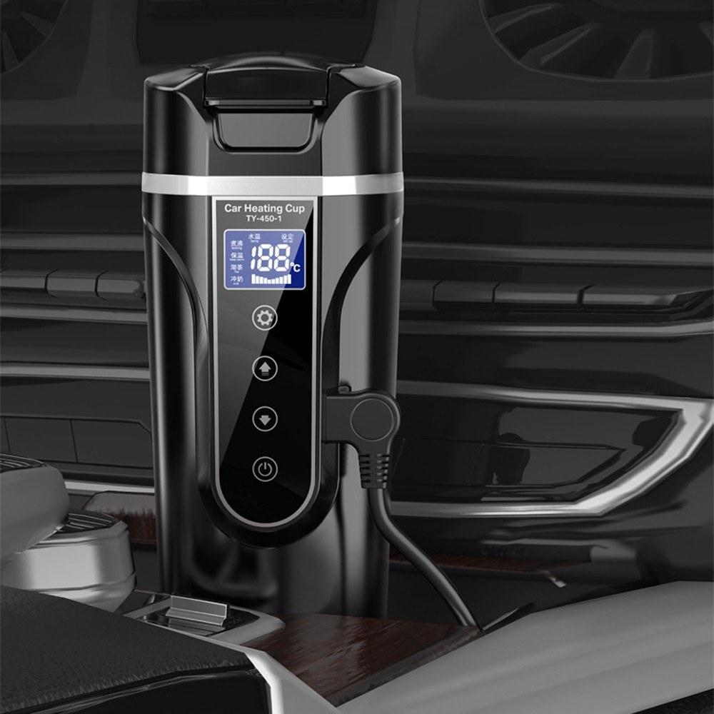 Vehicle Heated Water Cup Electric Kettle Heat Preservation 12.0V Car 24V Truck Household Heaters