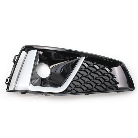 2pcs Front Bumper Fog light Grill Fog Lamp Frames Replacement For Audi A4L 2018-2020
