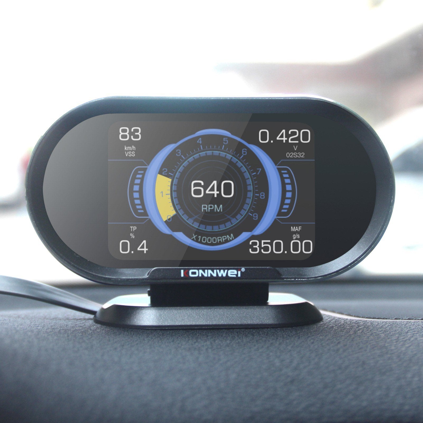 HUD 3.5in Hud Head Up Display Car Speedometer OBDII Smart Digital Trip