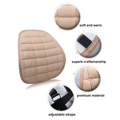 Car Lumbar Support for Seat Driver Universal Comfy Durable Winter Warm Cushion