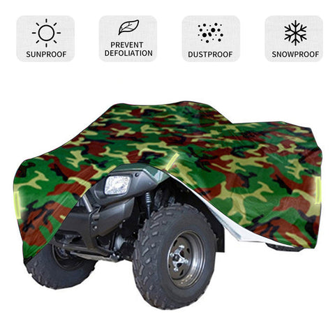 Universal Heavy Duty ATV ATC Cover 190T Rain Waterproof Dustproof Anti-UV Ripstop Beach Camouflage Vehicle Outdoor Protection