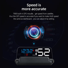 HUD Head Up Display High Definition Speedometer Car Safe Driving Computer Speed and Voltage Alarm 3D Reflection