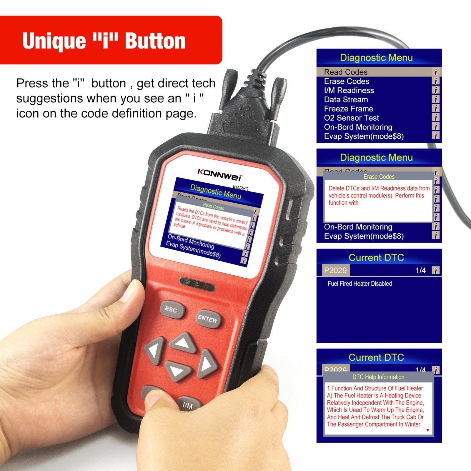 Universal OBDⅡ Scanner Automotive Diagnostic Tool Car Engine Fault Reader