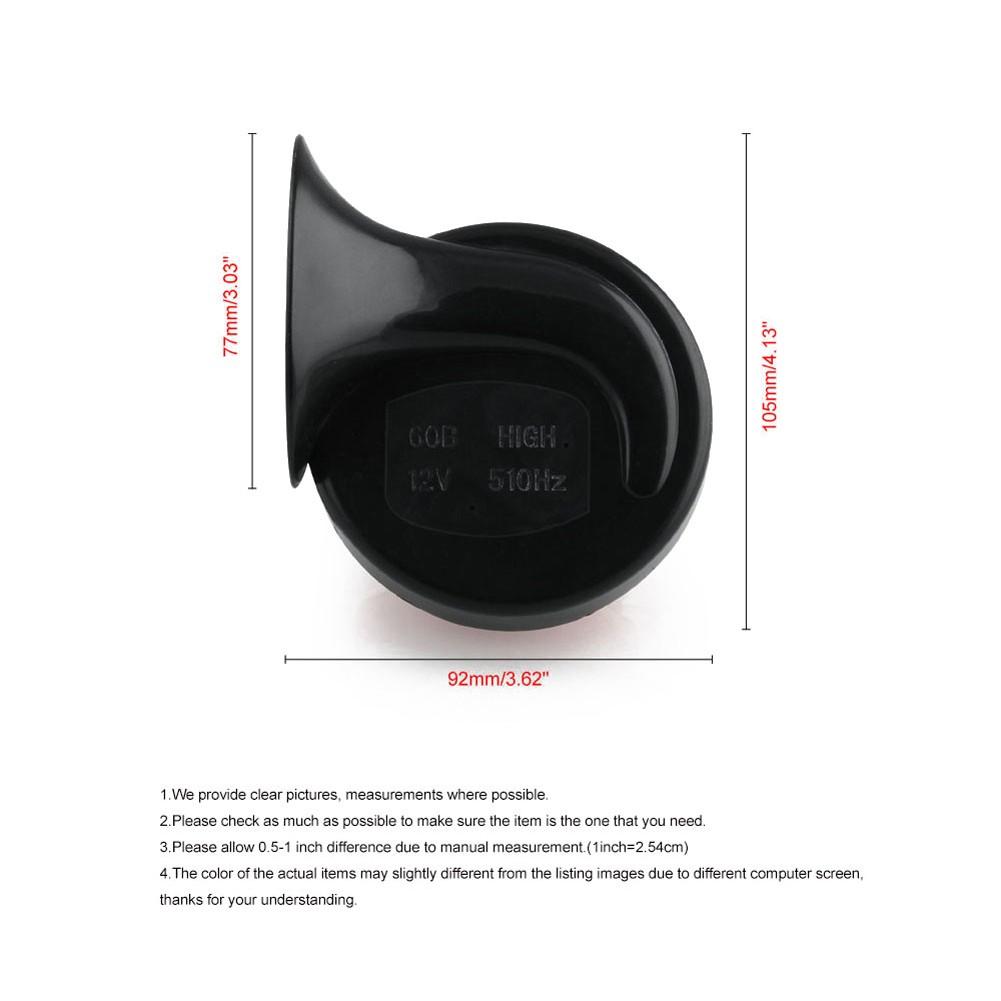 Snail Horn Fitting Dual Tone Of Automobile And Motorcycle Small Electric Car Waterproof