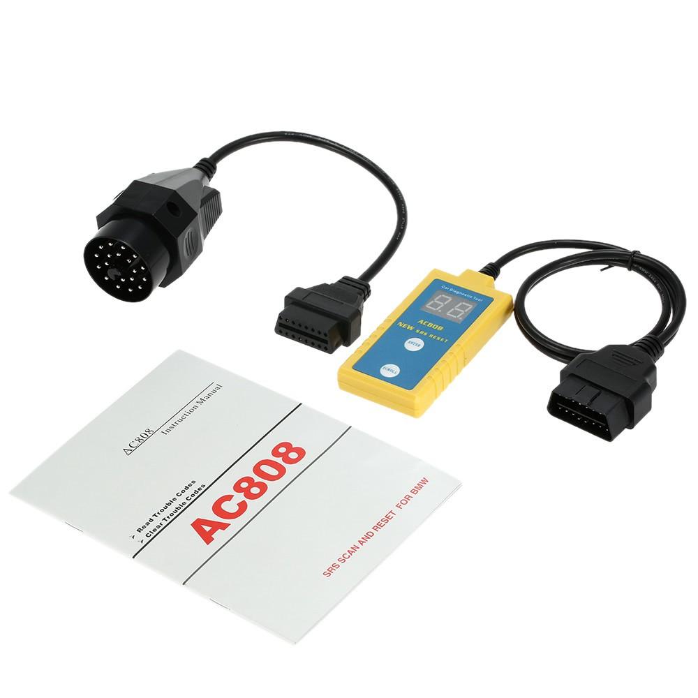 Auto Car Airbag Diagnostic Scan Tool Code Reader Scanner Read and Clear SRS Trouble Codes for BWM