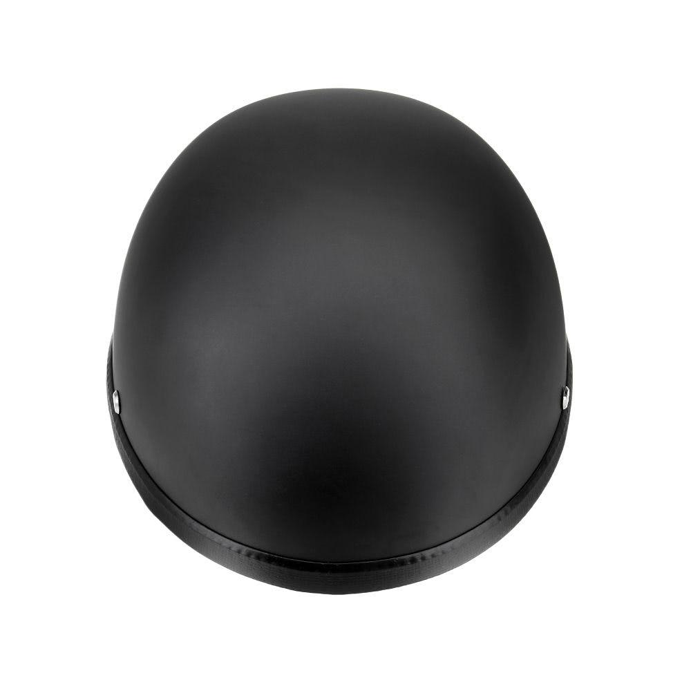 Motorcycle Half Open Face Helmet Matt Black Protection Shell for Scooter Bike