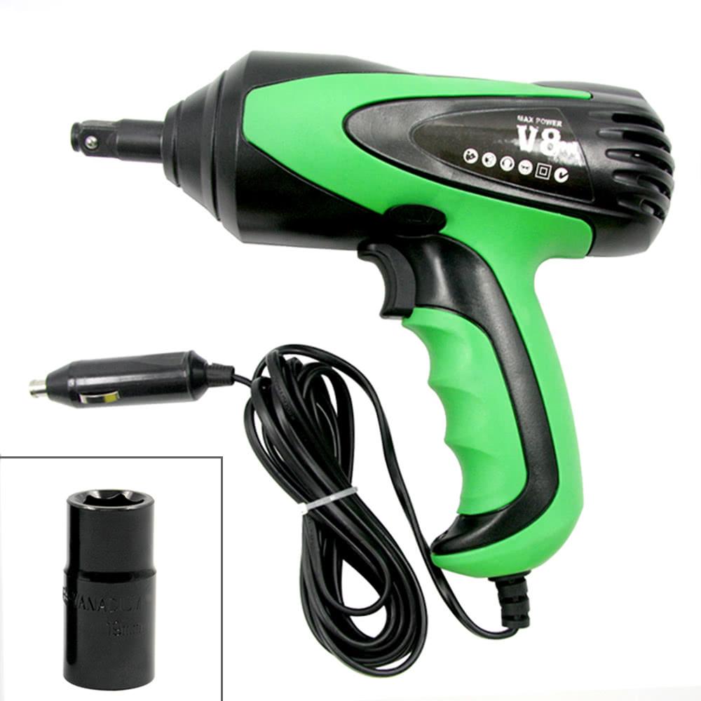 Electric Impact Wrench Car Tire Repair Tool Installation