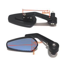 7/8’’ 22mm Motorcycle Bar End Rearview Side Mirror Universal Scooter Pack 1