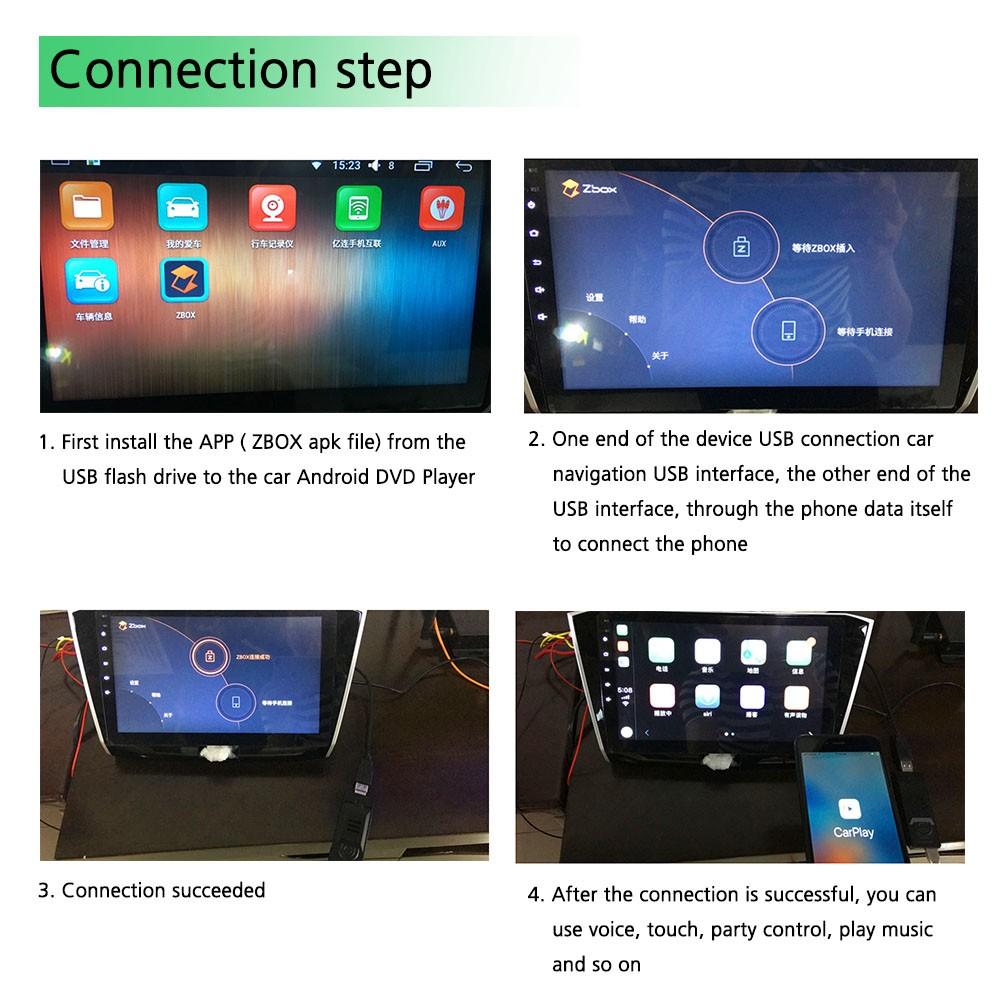 Car Android Stereo Smart Assistant CarPlay Module Dongle Adapter USB Interface for iPhone
