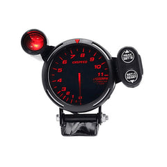 3.5" Tachometer Gauge Kit RED LED 11000 RPM Meter with Adjustable Shift Light+Stepping Motor