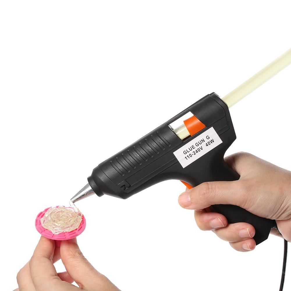 Hot Melt Glue Gun Paintless Dent Repair Tool +10pcs Sticks 40W