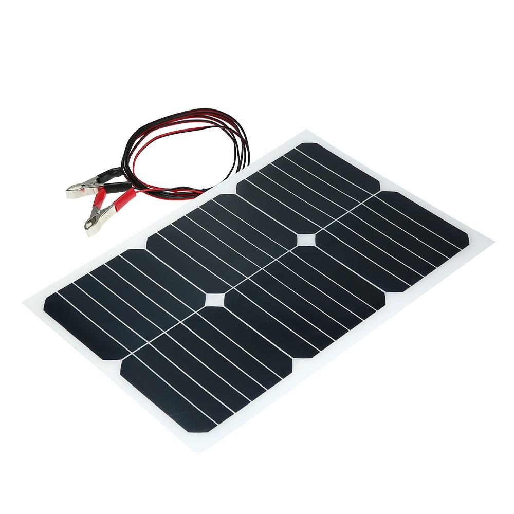 20W 12V Mono Semi-flexible Solarpanel With Sunpower Chip For Battery Charger Boats Cara