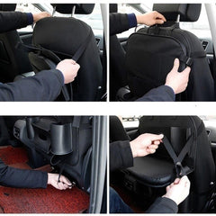 Car Backseat Organizer PU Leather Auto Back Seat Cushion for Kids