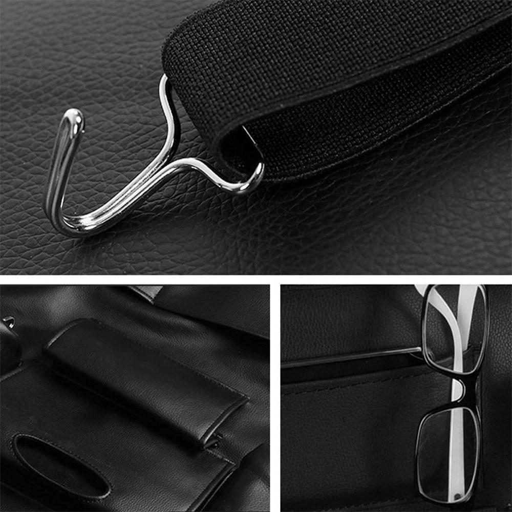 Car Seat Back Storage Bag Organizer Travel Box Pocket PU Leather Auto Accessoires