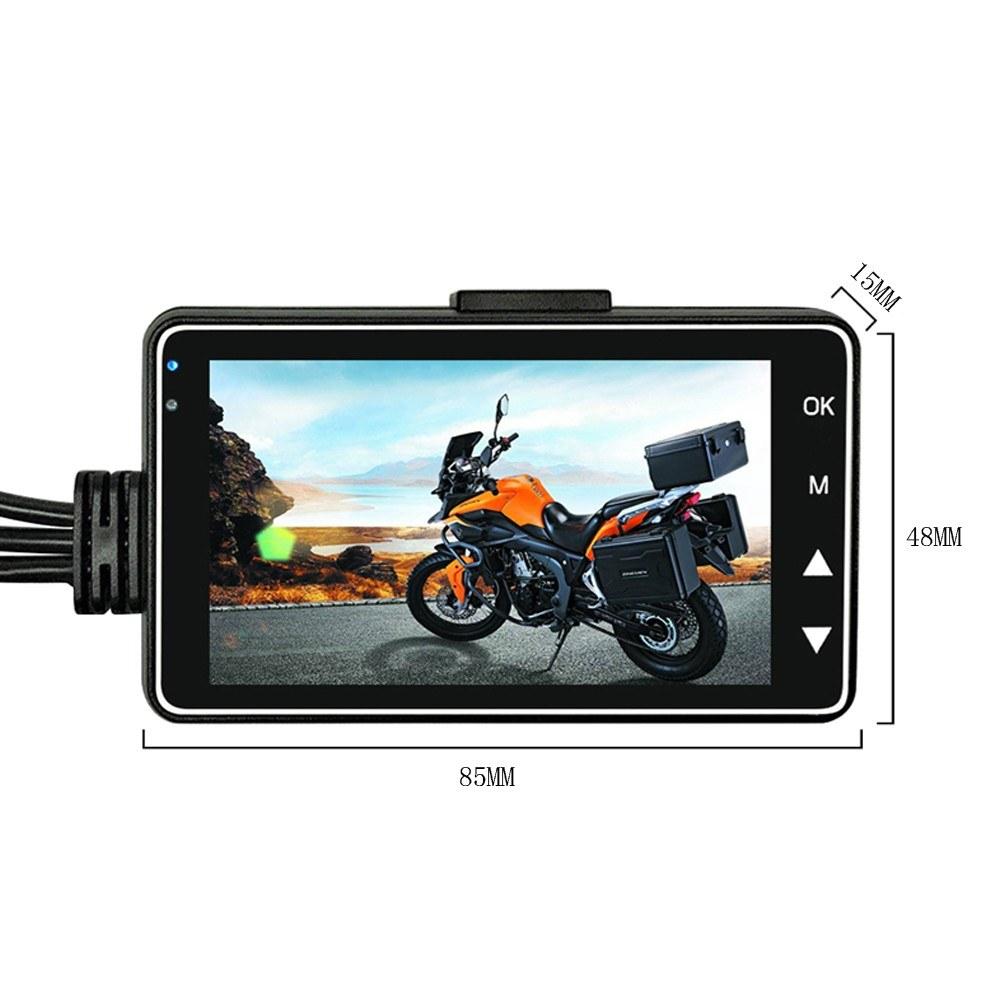 Motorcycle DVR Dual Lens Driving Recorder
