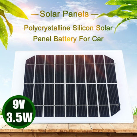 9V 3.5W Solar Panels Polycrystalline Silicon Panel Battery For Car