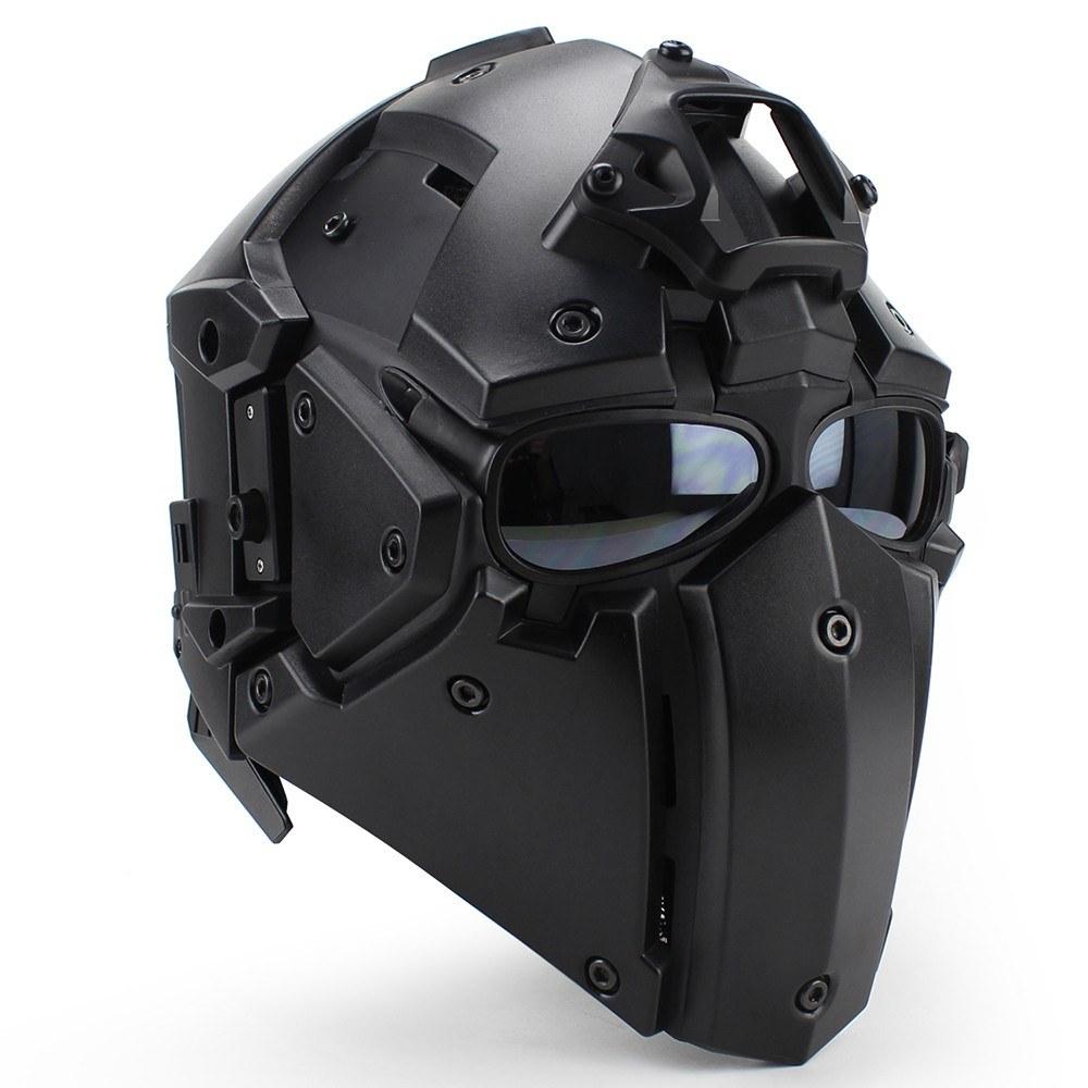 Motorcycle Helmet Full Face Bicycle Tactical Helmets Black