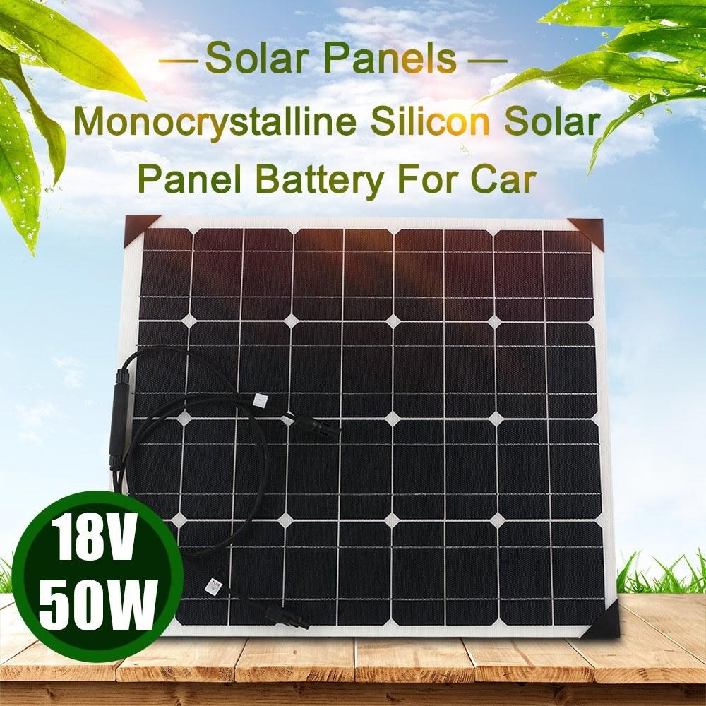 Flexible Monocrystalline Silicon Solar Panels High Conversion Rate Panel System for RV Home use