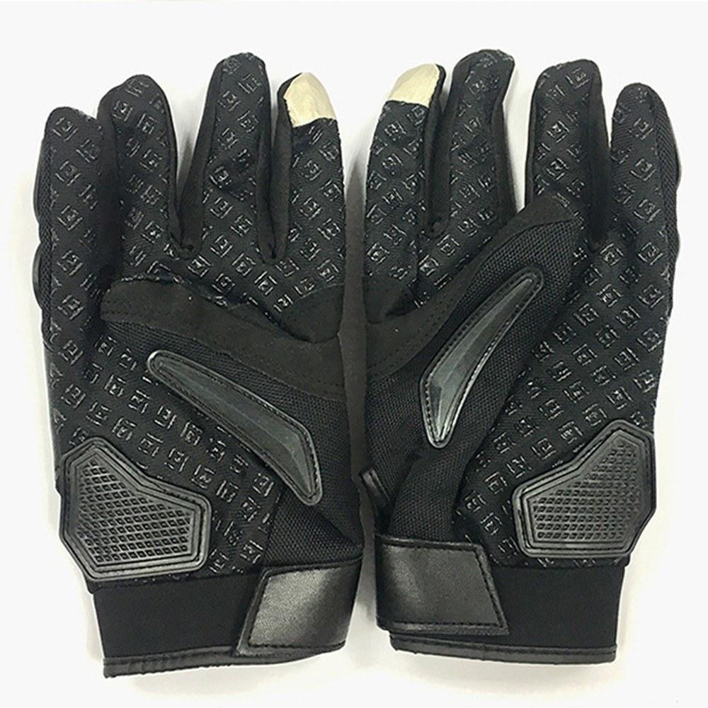 Nylon Motorcycle Riding Gloves Black