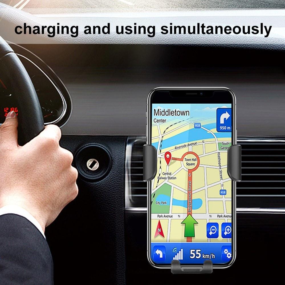 10W QI Wireless Fast Charger Car Mount Holder