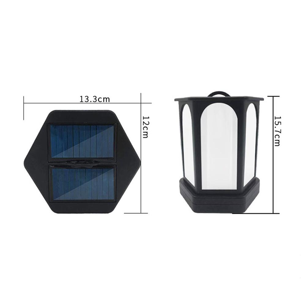 96LED Solar Light Hexagonal Flame Light for Garden Yard Patio Path