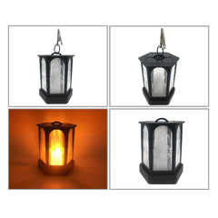 96LED Solar Light Hexagonal Flame Light for Garden Yard Patio Path