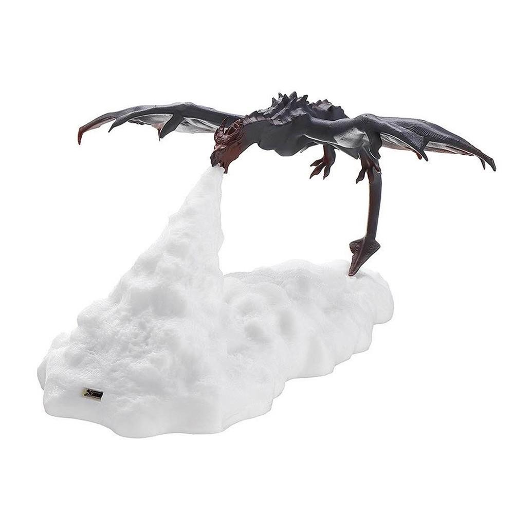 Fire Dragon Lamp Warm Night Light USB Rechargeable Home Decoration 110-220V