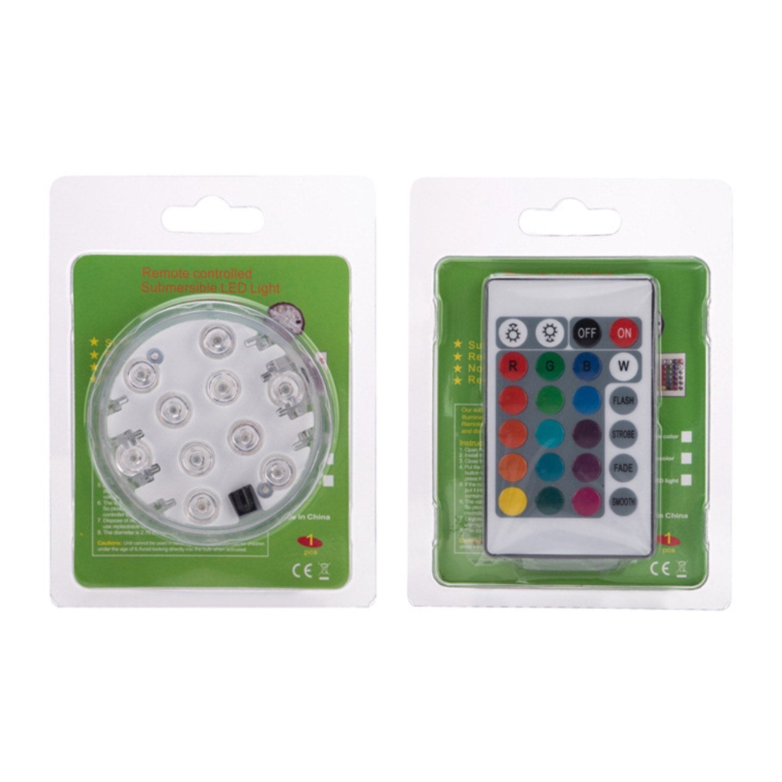 Colorful Remote Control Diving Light Waterproof Underwater Knob Light Aquarium Light