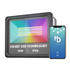 100-240V 50W BT Connected Connection LEDs Flood Light IP66 Water Resistance Spot Lamp