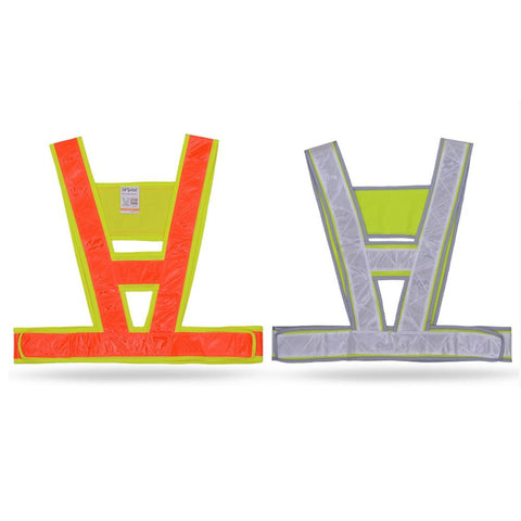High Visibility Reflective Vest Safety Strap Vests