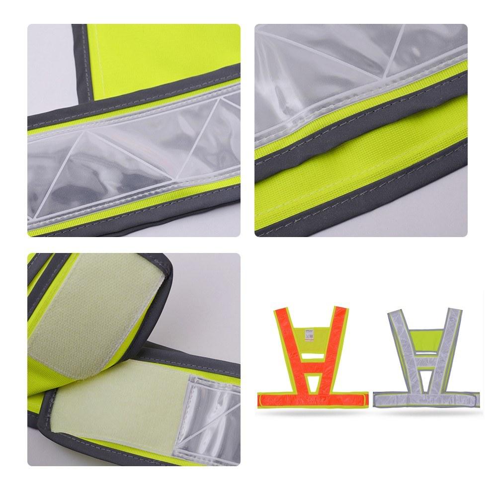 High Visibility Reflective Vest Safety Strap Vests