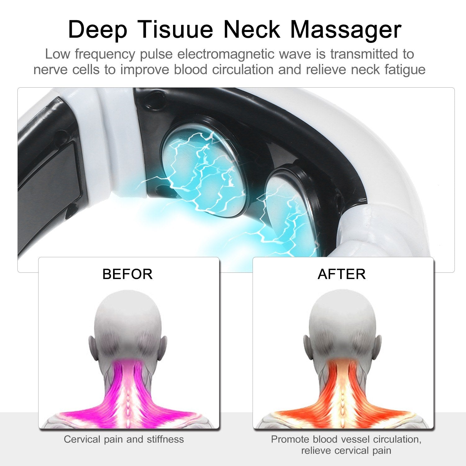 Neck Massager Electric Smart Neck Massage