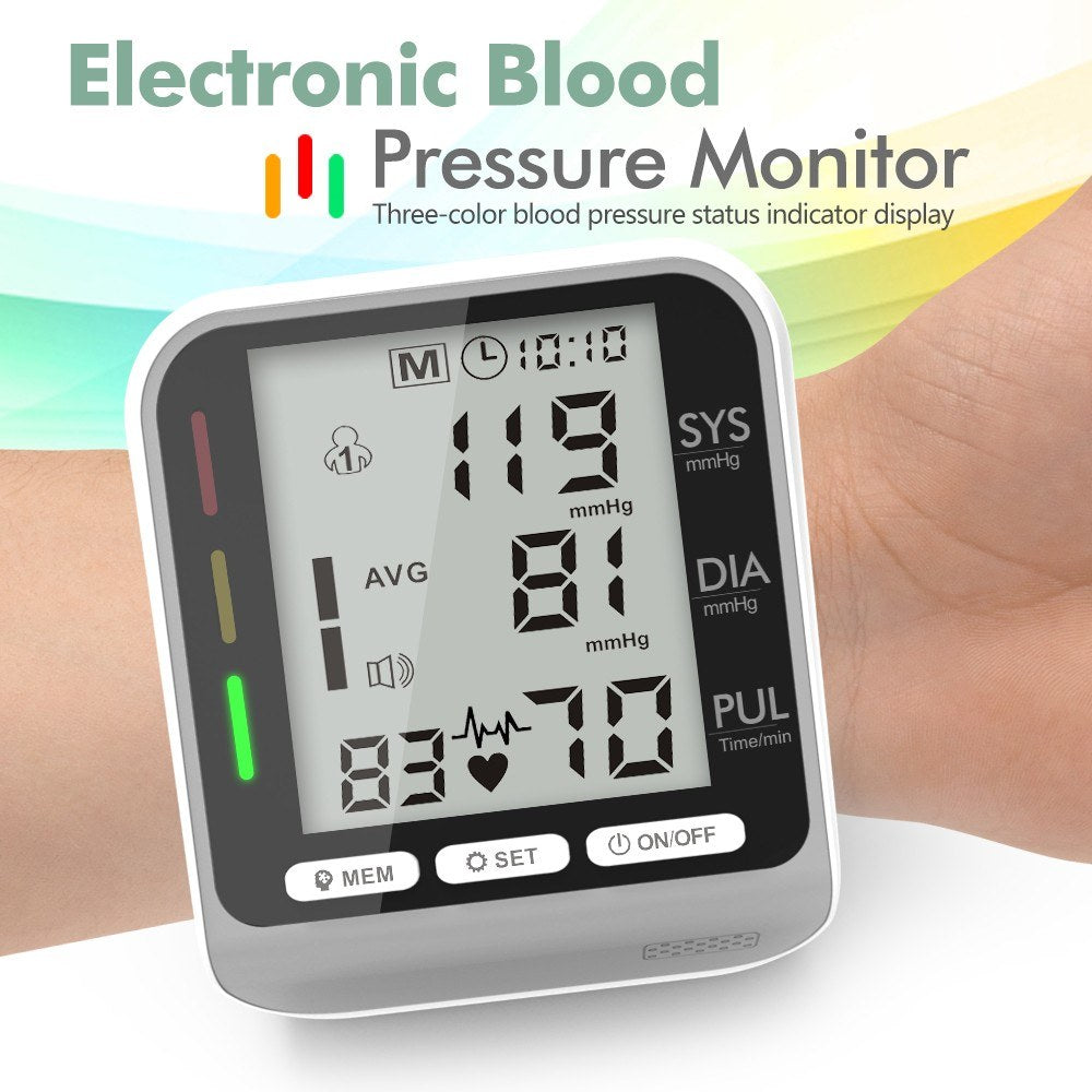 Electronic Wrist Blood Pressure Monitor