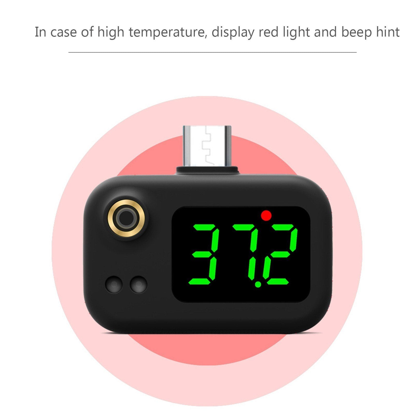 Portable Mini USB Smart Infrared Thermometer Intelligent Cell Phone Non-contact