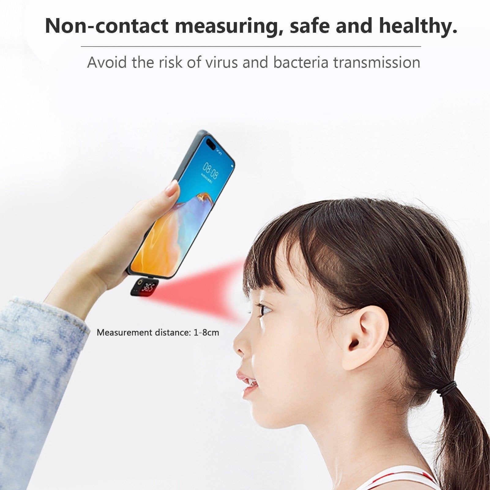 Portable Mini USB Smart Infrared Thermometer Intelligent Cell Phone Non-contact